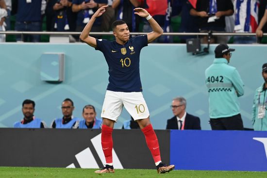 Kylian Mbappe France Celebrates After Scoring Editorial Stock Photo ...