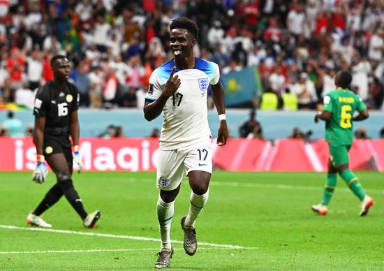 Bukayo Saka C England Celebrates After Editorial Stock Photo - Stock