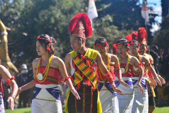 Naga Tribesman Pochury Tribe Performs Folk Editorial Stock Photo ...