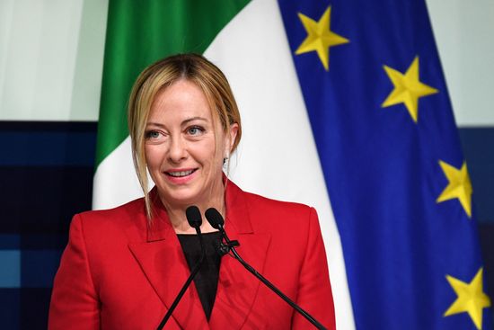 Giorgia Meloni Italys Prime Minister Attends Editorial Stock Photo giorgia-meloni-italys-prime-minister-attends-editorial-stock-photo