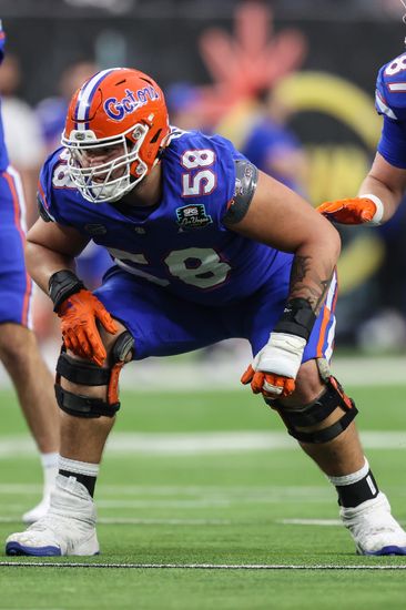 Florida Gators Offensive Lineman Austin Barber Editorial Stock Photo