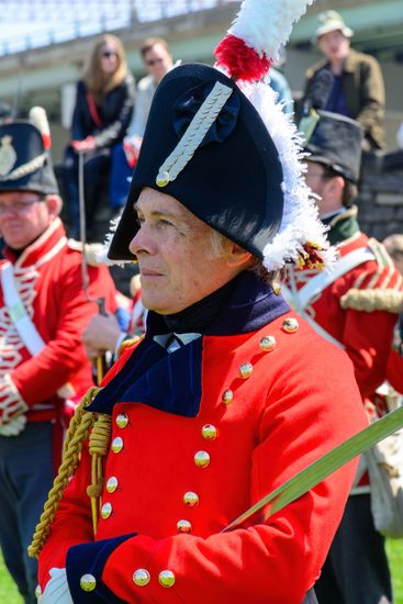 People Reenacting Loyalists Military Uniforms Weapons Editorial Stock ...