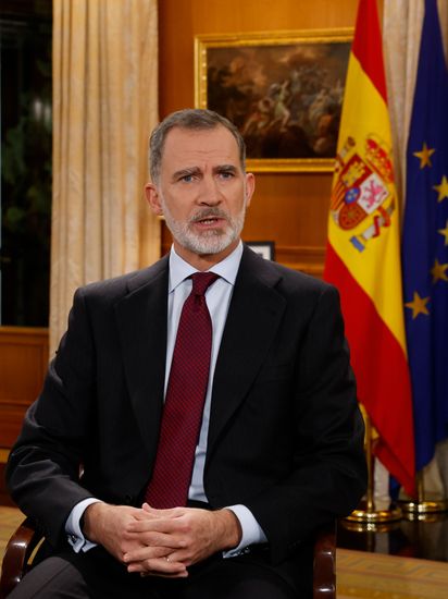 Spains King Felipe Vi Delivers His Editorial Stock Photo - Stock Image ...