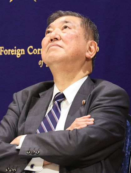 Former Defense Chief Shigeru Ishiba Speaks Editorial Stock Photo ...