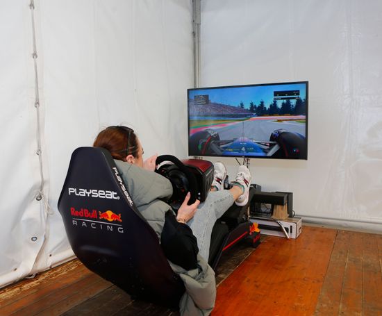 Spectator Using Formula 1 Simulator 15th Editorial Stock Photo - Stock ...