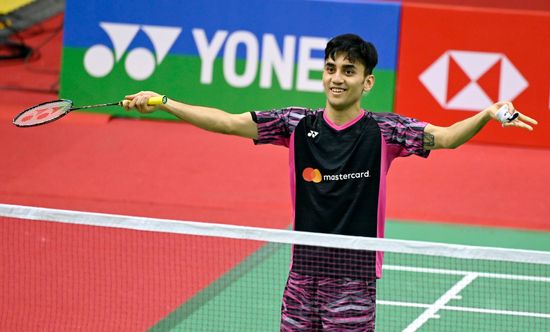 Indian Shuttler Lakshya Sen Shows Victory Editorial Stock Photo - Stock ...