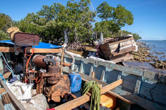 Empty Rafts Left Stranded Harry Harris Editorial Stock Photo - Stock ...