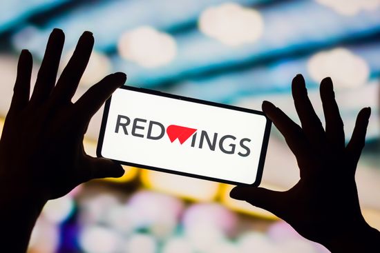 This Photo Illustration Red Wings Airlines Editorial Stock Photo ...