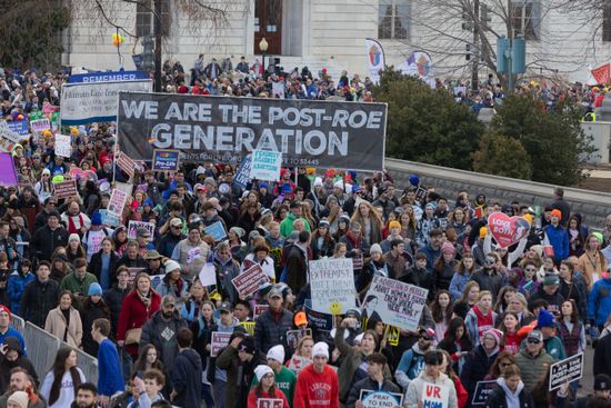 Antiabortion Demonstrators Take Part Annual March Editorial Stock Photo ...