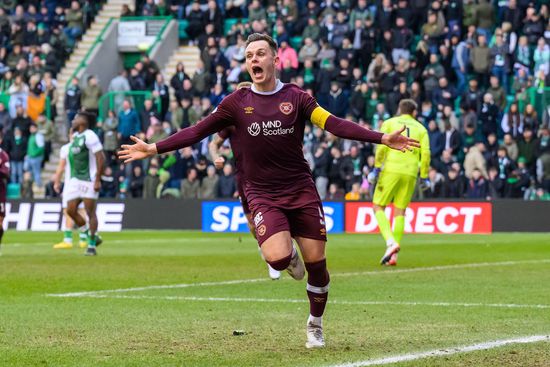 Goal 02 Lawrence Shankland Hearts Celebrates Editorial Stock Photo ...