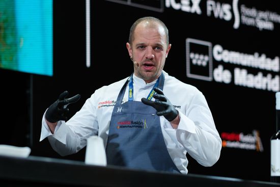 Uk Chef James Knappett Kitchen Table Editorial Stock Photo - Stock ...
