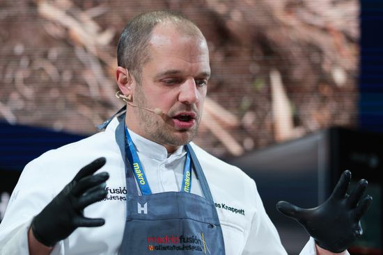Uk Chef James Knappett Kitchen Table Editorial Stock Photo - Stock Image | Shutterstock
