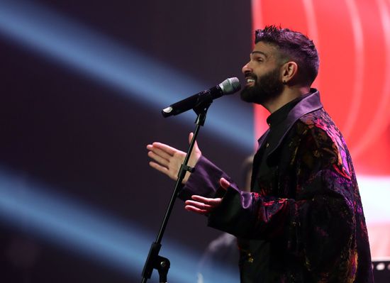 Lebanese Singer Mike Massy Performs During Editorial Stock Photo ...