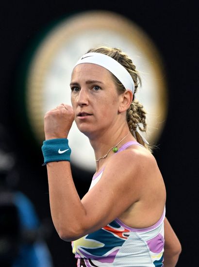 Victoria Azarenka Belarus Reacts During Her Editorial Stock Photo