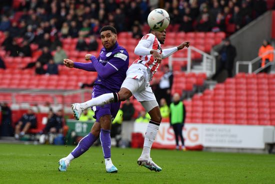 Jamie Reid Stevenage Fc Shoots Over Editorial Stock Photo - Stock Image ...