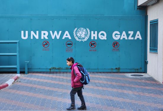 Close Unrwa Headquarters During Protest Demanding Editorial Stock Photo ...