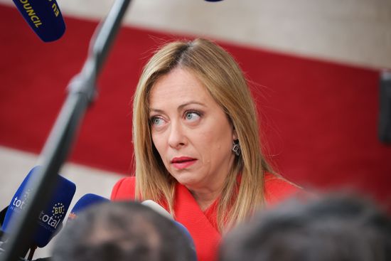 Italys Prime Minister Giorgia Meloni Arrives Editorial Stock Photo italys-prime-minister-giorgia-meloni-arrives-editorial-stock-photo
