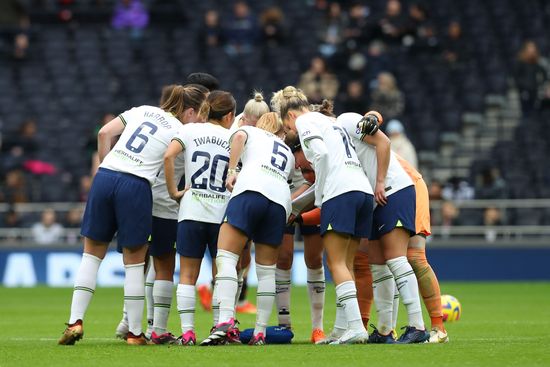 Tottenham Hotspur Players Team Huddle Before Editorial Stock Photo ...