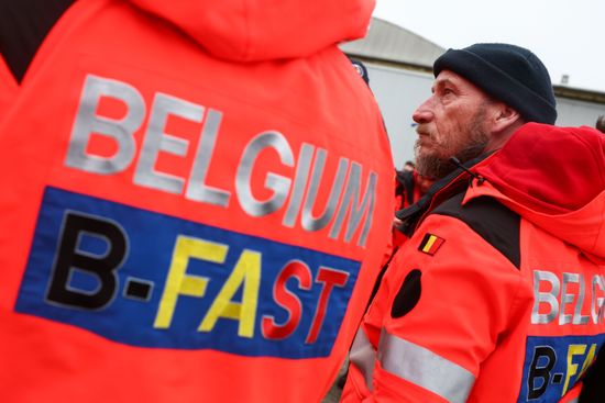 Belgian Rescuers Bfast Board Military Plane Editorial Stock Photo ...