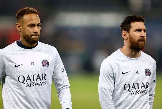 Neymar L Lionel Messi R Psg Editorial Stock Photo - Stock Image ...
