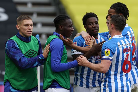 Jaheim Headley Huddersfield Town Celebrates Scoring Editorial Stock ...