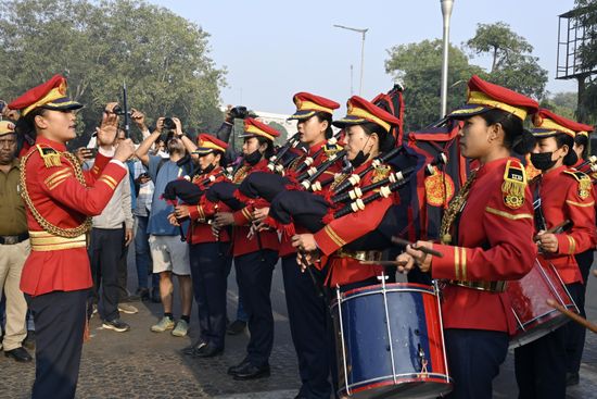 Delhi Police Band Performs During Raahgiri Editorial Stock Photo ...