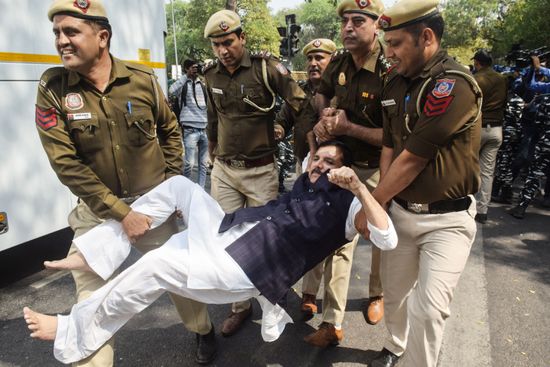 Aap Party Mp Sanjay Singh Detained Editorial Stock Photo - Stock Image ...
