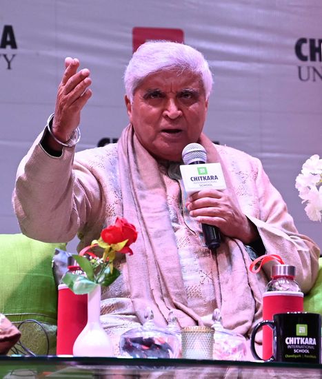 Indian Lyricist Poet Javed Akhtar During Editorial Stock Photo - Stock ...