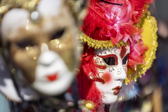 Carnevale Di Venezia Artistically Crafted Masks Editorial Stock Photo ...