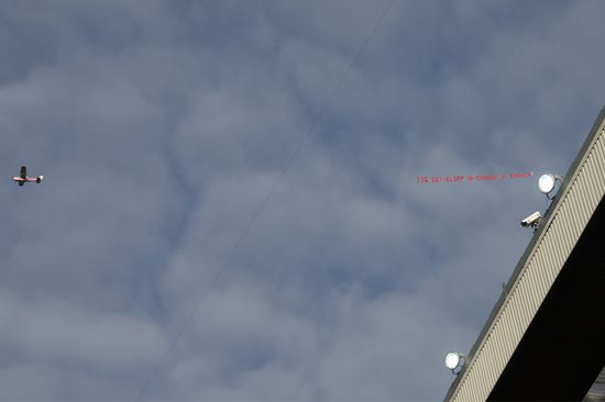 Plane Carrying Protest Banner Fsg Out Editorial Stock Photo - Stock ...