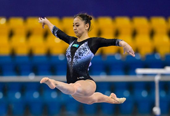 Bauyrzhanova Aida Kazakistan Competes During Womens Editorial Stock ...