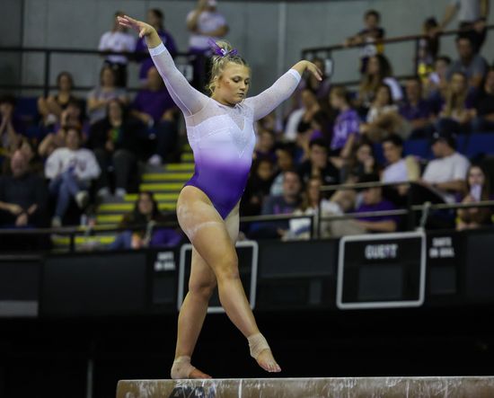 Lsus Sierra Ballard Competes On Balance Editorial Stock Photo - Stock ...