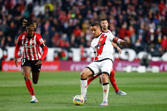 Oscar Trejo Rayo Vallecano Action During Editorial Stock Photo - Stock ...