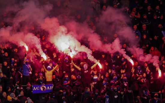 Union Bears Rangers Fans Light Pyrotechnic Editorial Stock Photo ...