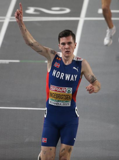 Jakob Ingebrigtsen Norway 3000m Final Men Editorial Stock Photo - Stock ...