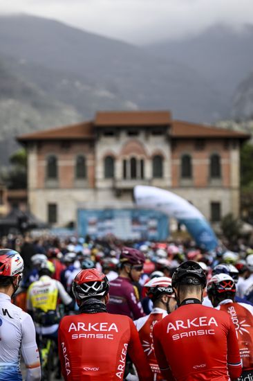 Pack Riders Pictured Start Second Stage Editorial Stock Photo Stock