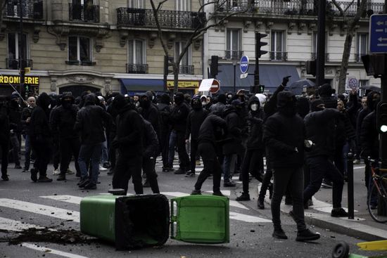 Riot Police Officers Intervene During Clashes Editorial Stock Photo ...