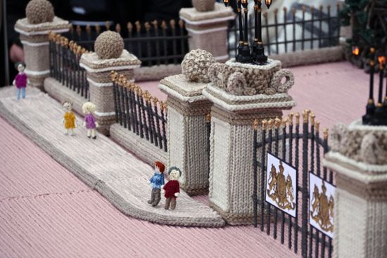 Giant Knitted Buckingham Palace Replica Editorial Stock Photo Stock