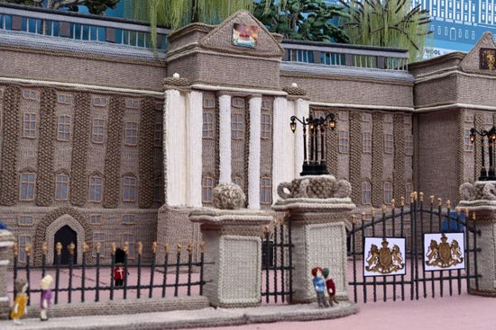 Giant Knitted Buckingham Palace Replica Editorial Stock Photo Stock