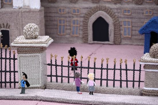 Giant Knitted Buckingham Palace Replica Editorial Stock Photo Stock