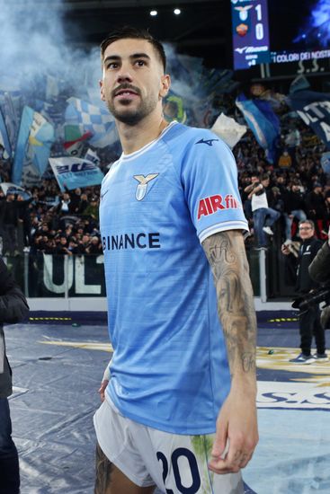 Mattia Zaccagni Lazio Celebrates Victory Under Editorial Stock Photo ...