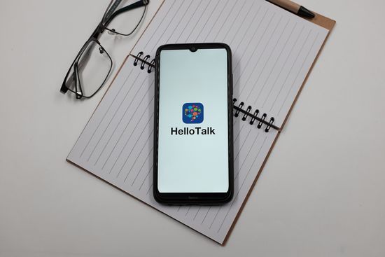 This Photo Illustration Hellotalk Logo Displayed Editorial Stock Photo ...