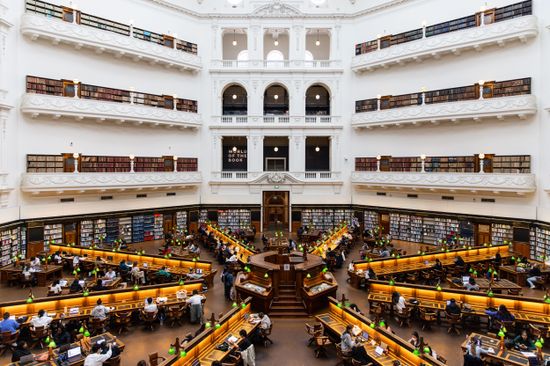 General View State Library Victoria During Editorial Stock Photo ...