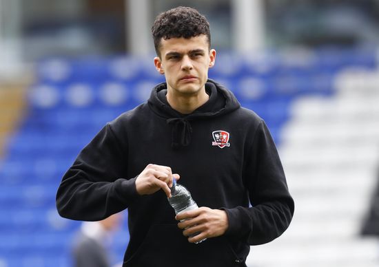 Exeter City Player Sonny Cox Before Editorial Stock Photo - Stock Image ...