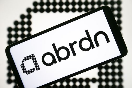 This Photo Illustration Abrdn Plc Logo Editorial Stock Photo - Stock ...