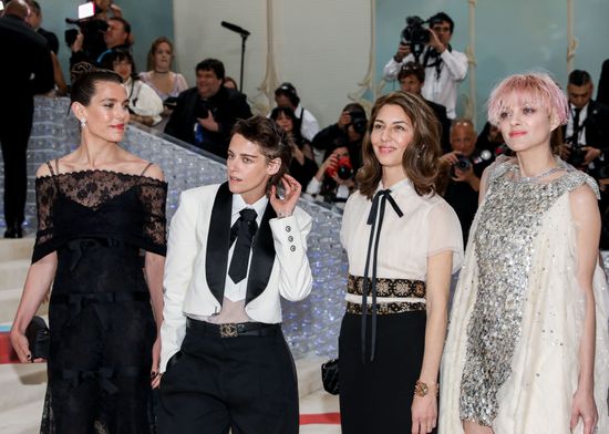 Charlotte Casiraghi Kristen Stewart Sofia Coppola Editorial Stock Photo ...