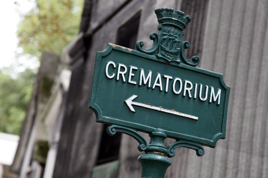 Crematorium Sign Pere Lachaise Cemetery Paris Editorial Stock Photo ...