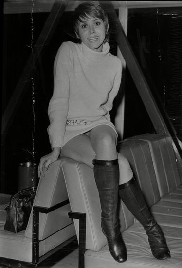 Actress Judy Carne Heathrow Airport Judy Editorial Stock Photo - Stock