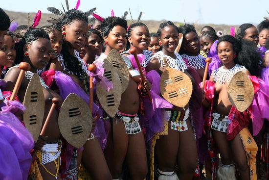 Zulu Maidens Participate Annual Reed Dance Editorial Stock Photo 