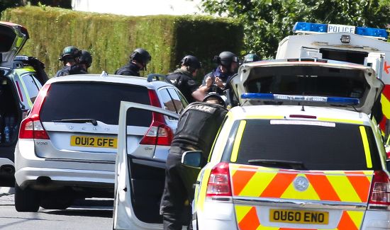 Armed Police Arrest Man House Morton Editorial Stock Photo - Stock ...